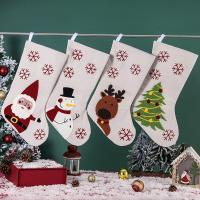 Lin & Tissu collé adhésif Chaussette de Noël Autres plus de couleurs pour le choix pièce