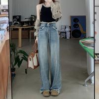 Algodón Mujer Jeans, labor de retazos, Otros, azul claro,  trozo