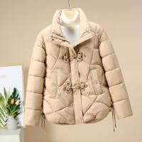 Polyester Women Parkas slimming & loose & thermal Solid PC
