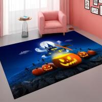 Polyester Floor Mat Halloween Design & for home decoration & anti-skidding printed PC