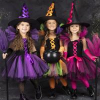 Polyester with hat Children Halloween Cosplay Costume Halloween Design Set