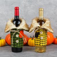 Pluche & Vilt Halloween Wijn Cover Afgedrukt verschillende kleur en patroon naar keuze stuk