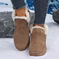 Synthetic Leather Snow Boots hardwearing & thermal brown Pair