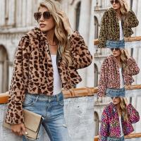 Acrylic Plus Size Women Coat thicken & thermal leopard PC