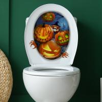 PVC Waterproof Toilet Sticker Halloween Design Set