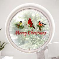 PVC double sided Christmas Wall Stickers christmas design Set
