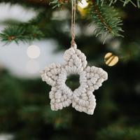 Cotton thread Hanging Ornament christmas design weave PC