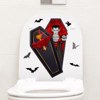 PVC Waterproof Toilet Sticker Halloween Design Set