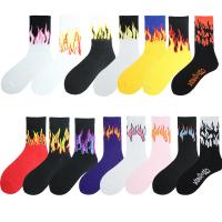 Cotton Unisex Knee Socks deodorant & anti-skidding & breathable Cotton printed : Pair
