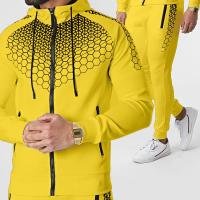 Polyester Mannen Casual Set Sweatshirt & Broek Afgedrukt meer kleuren naar keuze Instellen