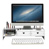Synthetic Wood Laptop Stand durable white PC