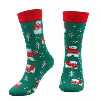 Spandex & Cotton Men Knee Socks christmas design & deodorant & breathable Pair