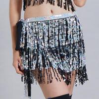 Sequin & Polyester Tassels Skirt : PC