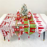 Polyester und Baumwolle Weihnachtstischläufer, unterschiedliche Farbe und Muster für die Wahl, mehr Farben zur Auswahl,  Stück