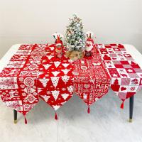 ポリエステルとコットン クリスマステーブルランナー 選択のための異なる色とパターン 選択のためのより多くの色 一つ