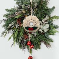 Cotton thread Hanging Ornament christmas design weave PC