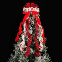 リネン & 鉄 クリスマスの装飾 選択のための異なる色とパターン 一つ