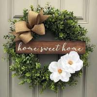 Cloth & Wood & Plastic Garland Ornaments for home decoration PC