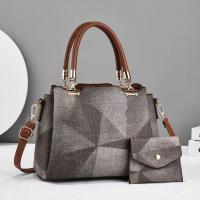 PU Leather With Coin Purse Handbag large capacity & attached with hanging strap PC