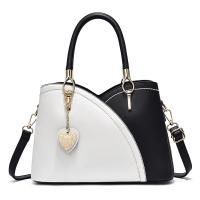 PU Leather hard-surface Handbag with hanging ornament & large capacity & attached with hanging strap Solid PC