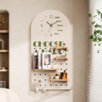 Solid Wood Creative Wall Clock for home decoration & for storage Tole Paintng letter PC
