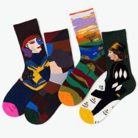 Algodón Calcetines de rodilla unisex, impreso, patrón diferente para la elección, más colores para elegir, :,  Conjunto