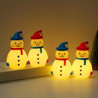 Engineering Plastics Night Lights with battery & christmas design Snowman PC