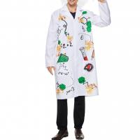 Spandex & Polyester Männer Halloween Cosplay Kostüm, Perücke & Mantel, Gedruckt, Weiß,  Stück