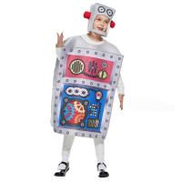 Polyester Kinderen Halloween Cosplay Kostuum Hood & Teddy Afgedrukt Zilveren : stuk