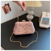 Suede Easy Matching Clutch Bag with chain & with rhinestone PC