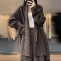 Acrylic Women Knitwear mid-long style & thicken & thermal Solid : PC