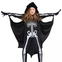 Polyester Children Halloween Cosplay Costume Halloween Design   black PC