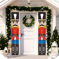 Tissus en polyester Cintre de porte de Noël couleur et motif différents pour le choix pièce