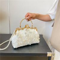 Polyester Box Bag Handbag attached with hanging strap Solid white PC