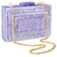 Acrylic Box Bag & Easy Matching Clutch Bag with chain PC