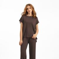 Viscose Women Casual Set two piece & loose & breathable Solid : Set