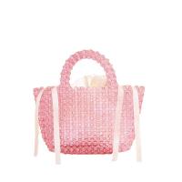 Acrylic & Polyester Easy Matching Handbag pink PC