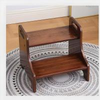 Solid Wood Footstool portable & thickening wood pattern PC