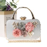 Polyester Easy Matching Clutch Bag with chain floral PC