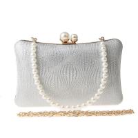 Polyester Easy Matching Clutch Bag with chain Plastic Pearl PC