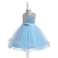 Sequin & Polyester Ball Gown Girl One-piece Dress Cute Solid PC