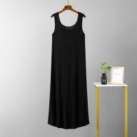 Viscose Fiber Soft & Straight One-piece Dress slimming & breathable Solid : PC