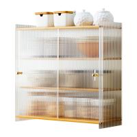 Moso Bamboo & Acrylic Kitchen Shelf for storage PC
