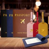 PU Leather Multifunction Passport Holder portable Set