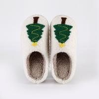 Thermo Plastic Rubber & Suede Fluffy slippers hardwearing & thermal white Pair
