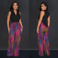 Polyester Vrouwen Casual Set Broek & Boven Afgedrukt meer kleuren naar keuze Instellen