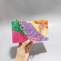 Akryl Spojková taška Patchwork smíšené barvy kus