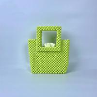 Acryl & Polyester Handtasche, Grün,  Stück