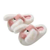 Plush & EVA Fluffy slippers hardwearing & thermal Pair