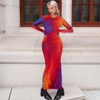 Spandex & Polyester Einteiliges Kleid, mehr Farben zur Auswahl,  Stück